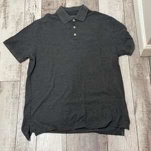 Bonobos polo shirt mens size M gray collared standard fit cotton short sleeve